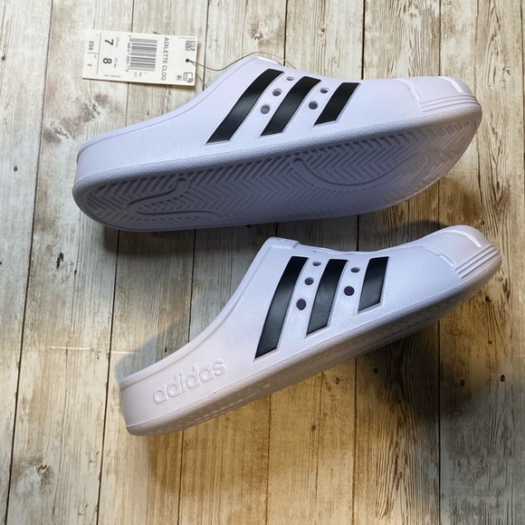 🆕 adidas Adilette Adult Women's 8 Men’s 7 Pull on Clogs Shoes Sandals - Picture 9 of 14